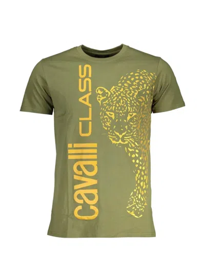 Cavalli Class Leopard-print T-shirt In Green