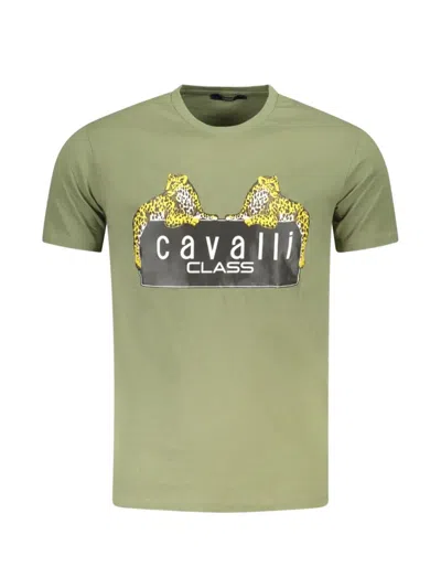Cavalli Class Leopard-print T-shirt In Green
