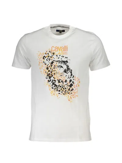 Cavalli Class Leopard-print T-shirt In White