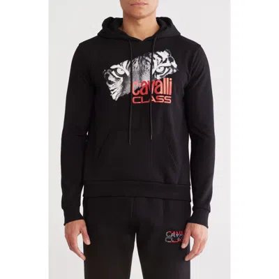 Cavalli Class Logo Graphic Hoodie In Black