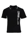 Cavalli Class Logo-print Polo Shirt In Black