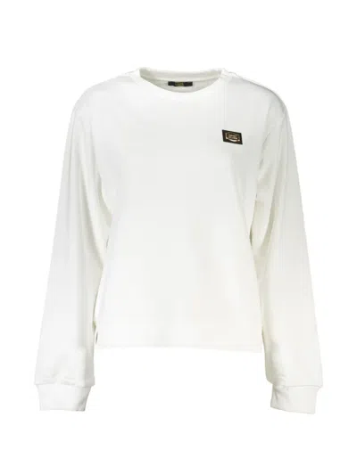 Cavalli Class Logo-patch Sweatshirt In White
