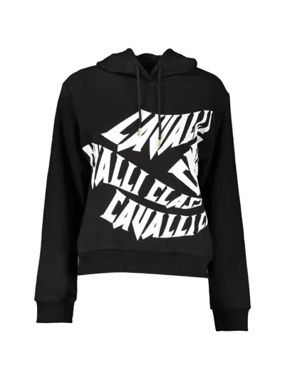 Cavalli Class Logo-print Hoodie In Black