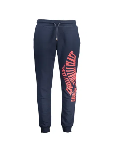 Cavalli Class Logo-print Track Pants In Blue