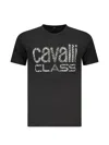 Cavalli Class Logo-print T-shirt In Black