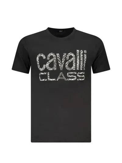 Cavalli Class Logo-print T-shirt In Black