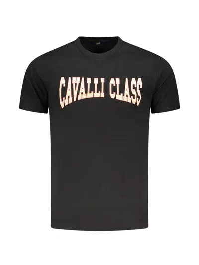 Cavalli Class Logo-print T-shirt In Black