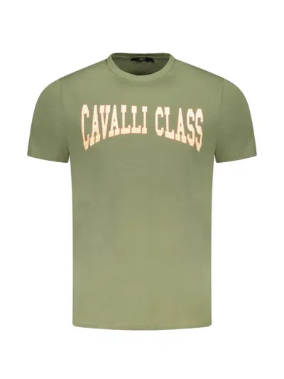 Cavalli Class Logo-print T-shirt In Green