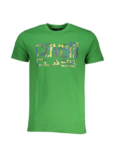 CAVALLI CLASS LOGO-PRINT T-SHIRT