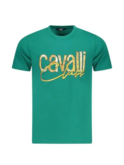 CAVALLI CLASS LOGO-PRINT T-SHIRT