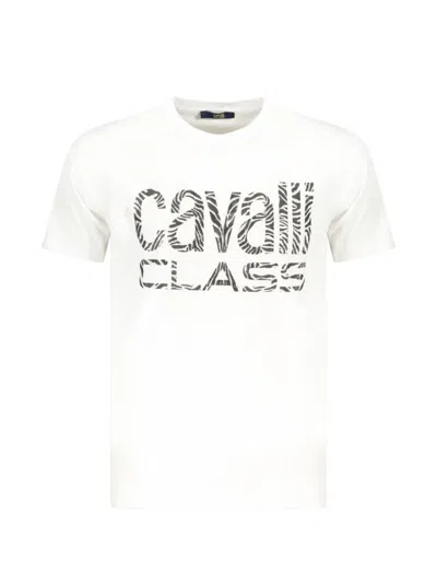 CAVALLI CLASS LOGO-PRINT T-SHIRT