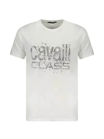 CAVALLI CLASS LOGO-PRINT T-SHIRT