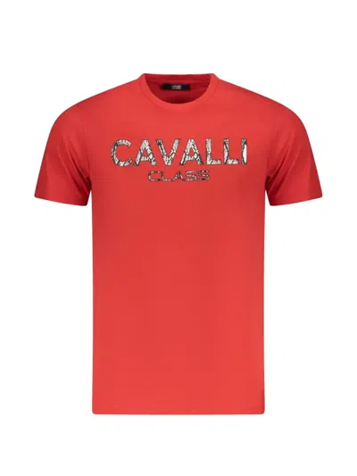 Cavalli Class Logo-print T-shirt In Red