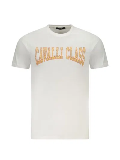 CAVALLI CLASS LOGO-PRINT T-SHIRT