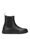 Cavalli Class Man Ankle Boots Black Size 9 Soft Leather In Black
