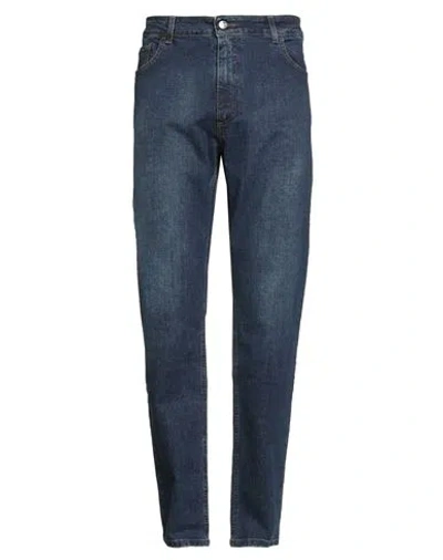 Cavalli Class Man Jeans Blue Size 32 Cotton, Elastane