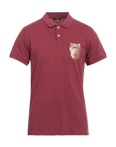 Cavalli Class Man Polo Shirt Garnet Size Xl Cotton In Red