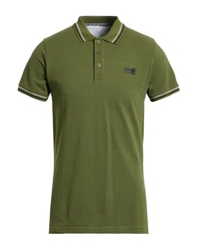 Cavalli Class Man Polo Shirt Military Green Size Xxl Cotton