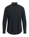 Cavalli Class Man Shirt Black Size 15 ¾ Cotton, Elastane