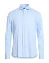 Cavalli Class Man Shirt Light Blue Size 17 ½ Cotton In Blue