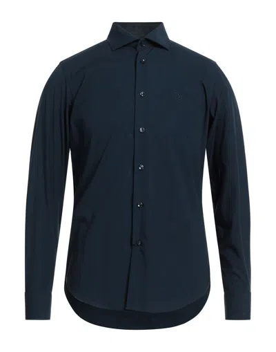 Cavalli Class Shirts In Navy Blue