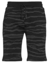 Cavalli Class Man Shorts & Bermuda Shorts Black Size S Cotton In Black