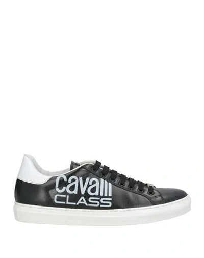 Cavalli Class Man Sneakers Black Size 11 Calfskin