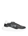 Cavalli Class Man Sneakers Black Size 11 Calfskin