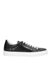 Cavalli Class Man Sneakers Black Size 8 Calfskin