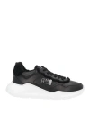 Cavalli Class Man Sneakers Black Size 10 Soft Leather In Black