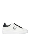 Cavalli Class Man Sneakers White Size 13 Soft Leather In White