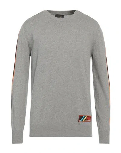 Cavalli Class Man Sweater Grey Size M Cotton