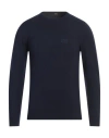 Cavalli Class Man Sweater Navy Size Xl Viscose, Polyester, Polyamide In Navy