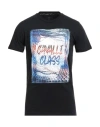 Cavalli Class Man T-shirt Black Size Xxl Cotton In Black