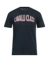 Cavalli Class Man T-shirt Midnight Blue Size Xl Cotton In Blue