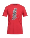 Cavalli Class Man T-shirt Red Size Xxl Cotton In Red
