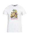 Cavalli Class Man T-shirt White Size Xxl Cotton