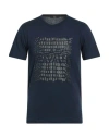 Cavalli Class Man T-shirt Midnight Blue Size L Cotton