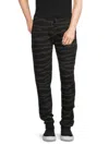 Cavalli Class Tiger-print Track Pants In Black
