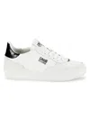 CAVALLI CLASS MEN'S LOGO PERFORATED SNEAKERS