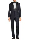 Cavalli Class Men's Slim Fit Wool Tuxedo In Navy