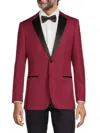 Cavalli Class Wool Dinner Jacket In Burgundy