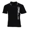 Cavalli Class Logo-print Polo Shirt In Black
