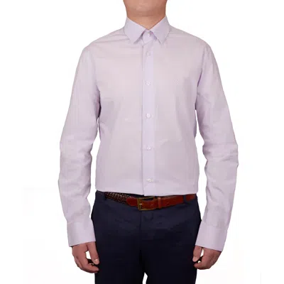 Cavalli Class Mens Lilac Dress Shirt In Blue