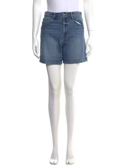Pre-owned Cavalli Class Mini Shorts In Blue