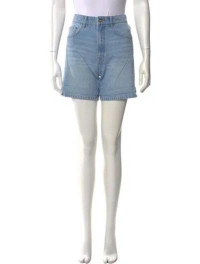Pre-owned Cavalli Class Mini Shorts In Blue