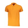 Cavalli Class Orange Cotton Men Polo Shirt In Orange