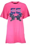 Cavalli Class Pink Cotton Women Dress In Pink