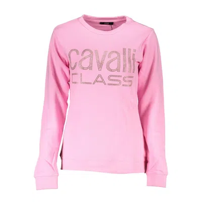 CAVALLI CLASS PINK COTTON SWEATER