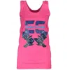 Cavalli Class Chic Pink Printed Tank Top With Logo In Pink